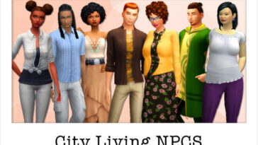 City Living NPCs at Strenee Sims