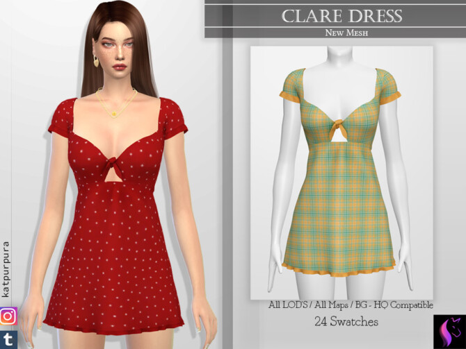 Clare Dress by KaTPurpura at TSR