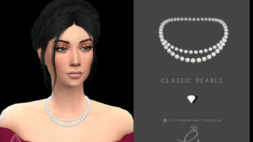 Classic Pearls Necklace by Glitterberryfly at TSR