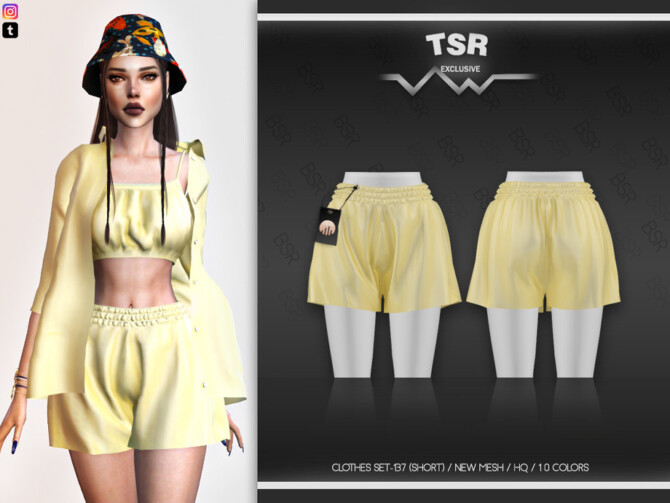 Clothes SET-137 (SHORTS) BD495 by busra-tr at TSR