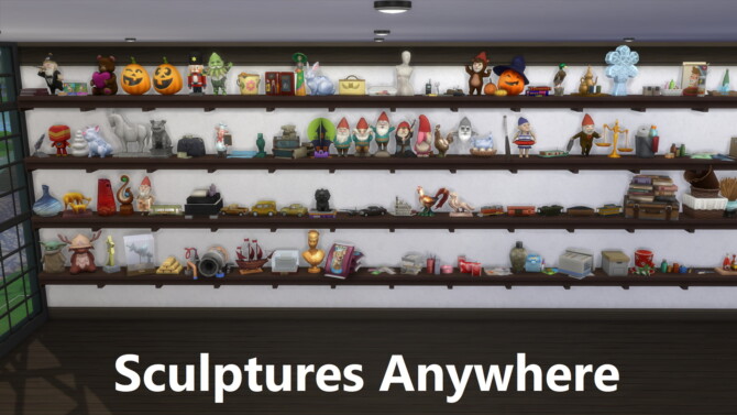 Clutter Anywhere Part Six – Sculptures at Mod The Sims 4