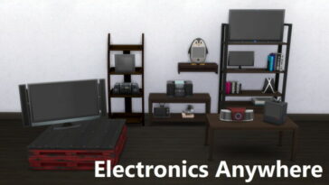 Clutter Anywhere Part Three – Electronics at Mod The Sims 4