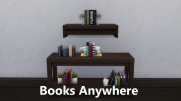 Clutter Anywhere Part Two – Books at Mod The Sims 4