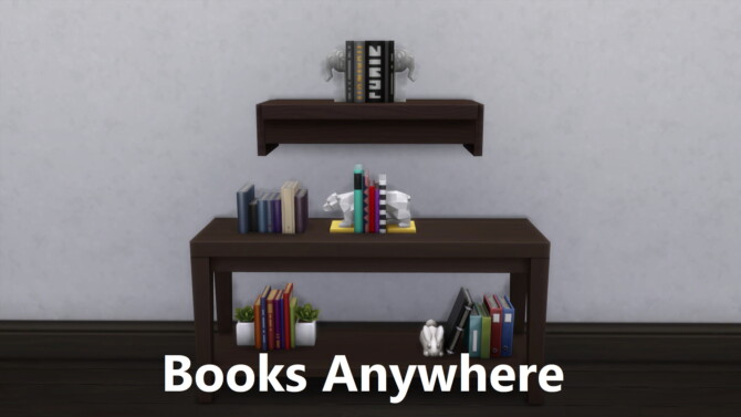 Clutter Anywhere Part Two – Books at Mod The Sims 4