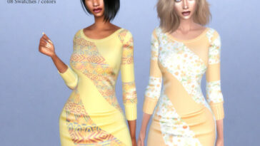 Color Block Dress 2 by pizazz at TSR