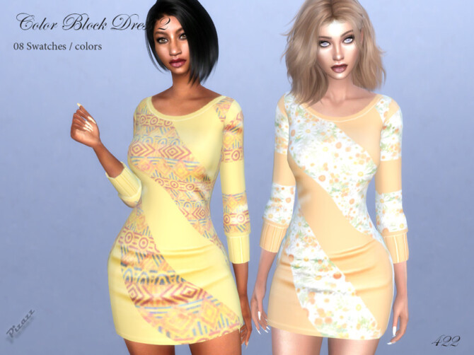 Color Block Dress 2 by pizazz at TSR