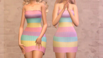 Colorful Dress by Dissia at TSR