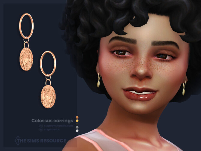 Colossus earrings Kids version by sugar owl at TSR