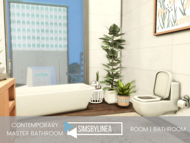 Contemporary Master Bathroom by SIMSBYLINEA at TSR