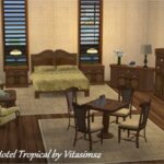 Conversion TS2 to TS4 Hotel Tropical set by Clara at All 4 Sims