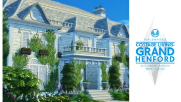 Cottage Living: Grand Henford Addon at Simsational Designs