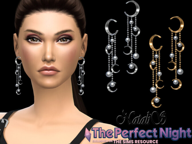 Crescent with pearl earrings by NataliS at TSR