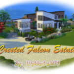 Crested Falcon Estate by Wykkyd at Mod The Sims 4