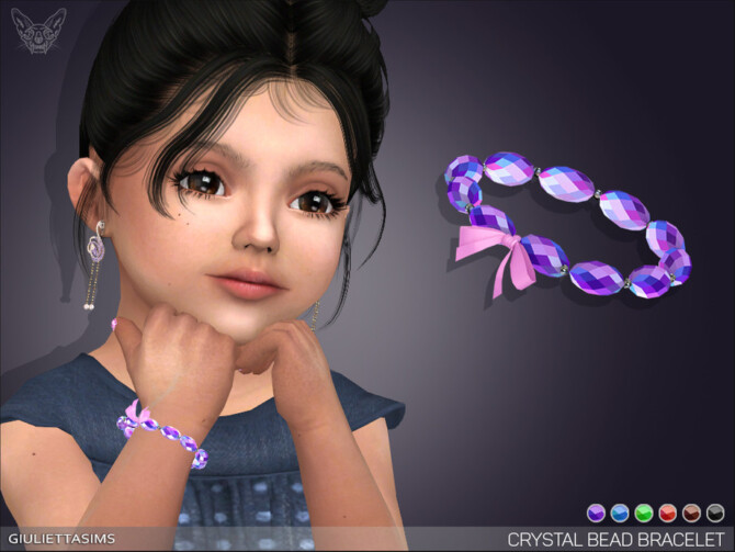 Crystal Beads Baby Bracelet by feyona at TSR