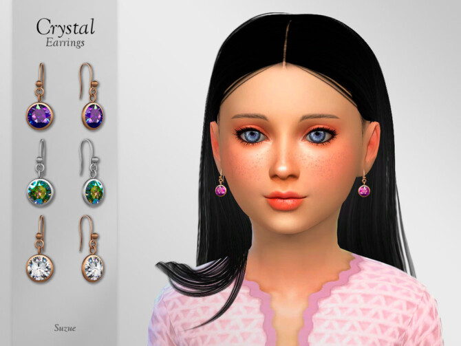 Crystal Earrings Child by Suzue at TSR