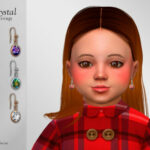 Crystal Earrings Toddler by Suzue at TSR