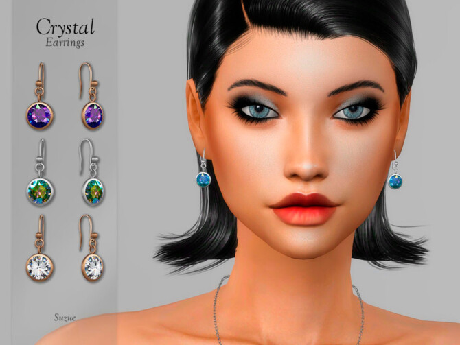 Crystal Earrings by Suzue at TSR