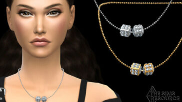 Cube pave chain necklace by NataliS at TSR