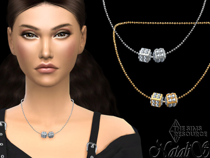 Cube pave chain necklace by NataliS at TSR