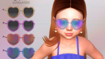 Cuore Sunglasses Toddler by Suzue at TSR