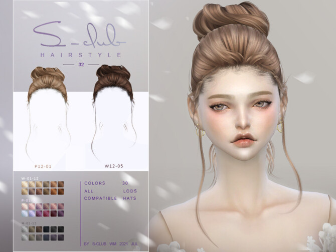 Cute hair bun MOKA by S-Club at TSR