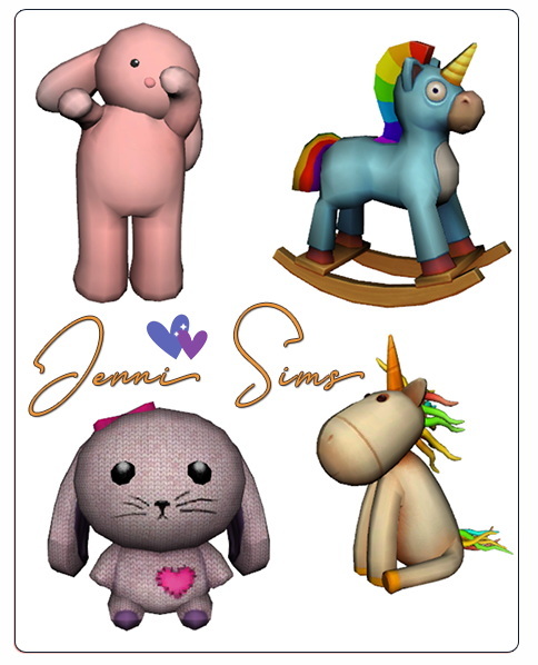 Cute unicorns (4 ITEMS) at Jenni Sims