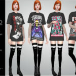 DAKO Vol.2 T-shirt Dress by Helsoseira at TSR