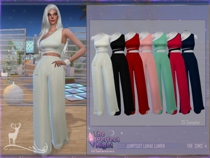 DSF Jumpsuit Lunae Lumen by DanSimsFantasy at TSR