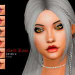 Dark Rose Lipstick N20 by Suzue at TSR