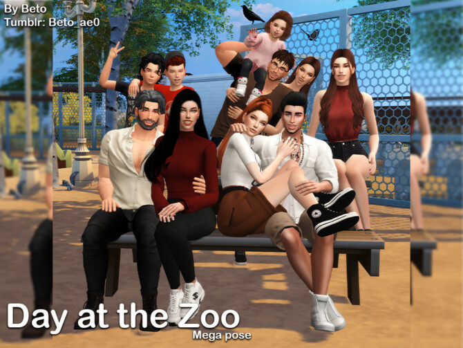 Day at the Zoo (Mega Pose) by Beto_ae0 at TSR