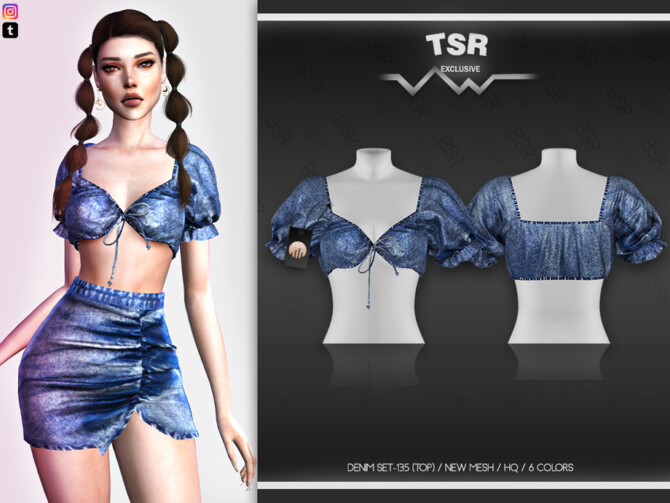 Denim SET-135 (TOP) BD487 by busra-tr at TSR