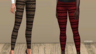 Designer Fall Leggings by CherryBerrySim at TSR