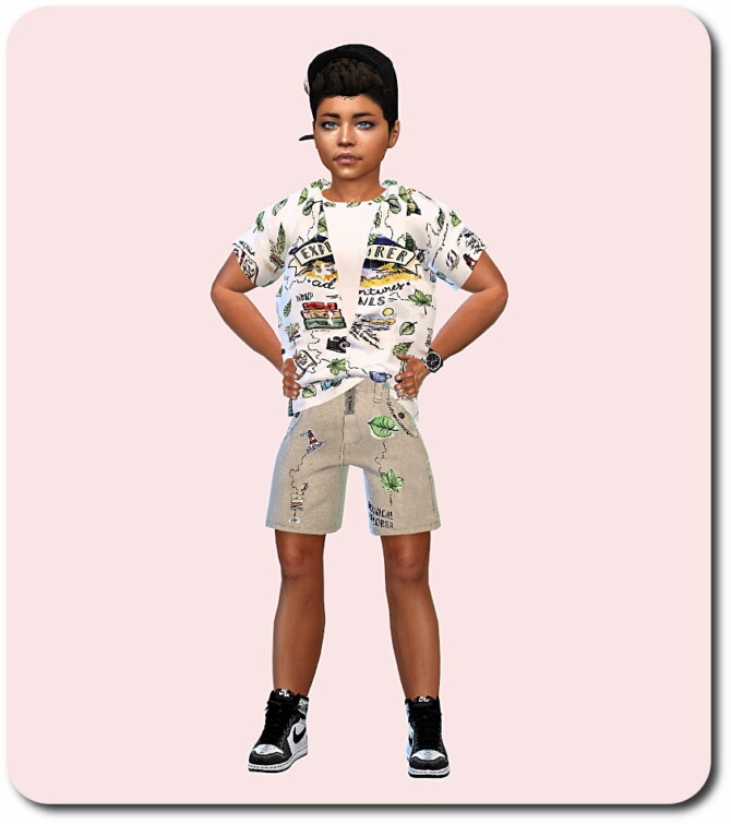 Designer Set for Child Boys TS4 at Sims4-Boutique