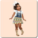 Designer Set for Toddler Girls TS4 at Sims4-Boutique