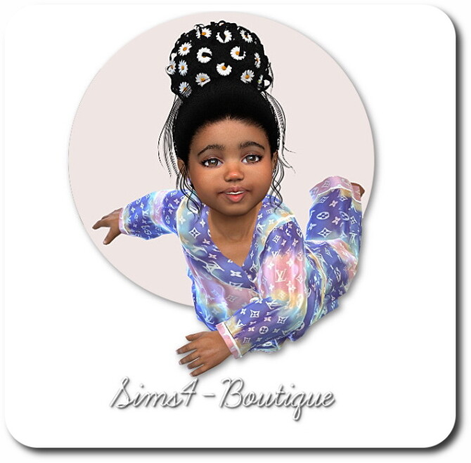 Designer Silk Pyama for Toddler Girls and Boys at Sims4-Boutique