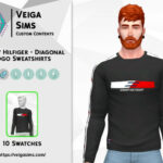 Diagonal Logo Sweatshirts by David_Mtv at TSR