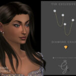 Diamond Chain Earrings by Glitterberryfly at TSR