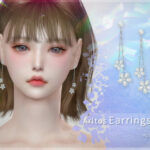 Diamond flower earrings 17 by Arltos at TSR