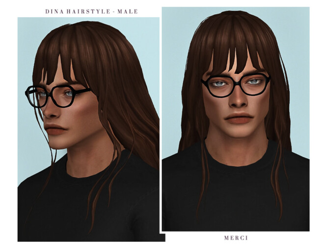 Dina Hairstyle Male by Merci at TSR