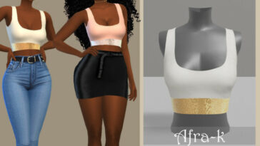 Dorita Diamante swimsuit top by akaysims at TSR