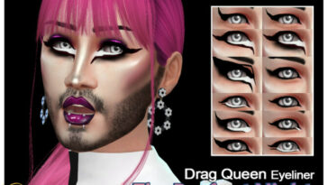 Drag Queen Eyeliner by EvilQuinzel at TSR