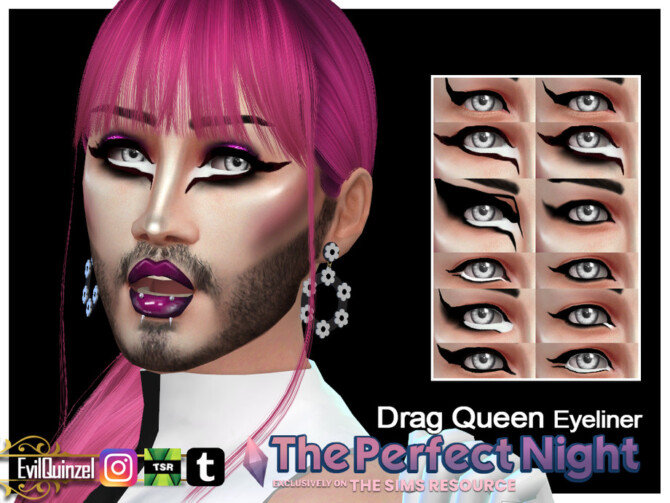 Drag Queen Eyeliner by EvilQuinzel at TSR