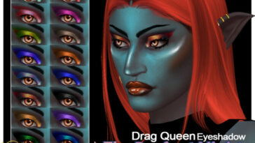 Drag Queen Eyeshadow by EvilQuinzel at TSR