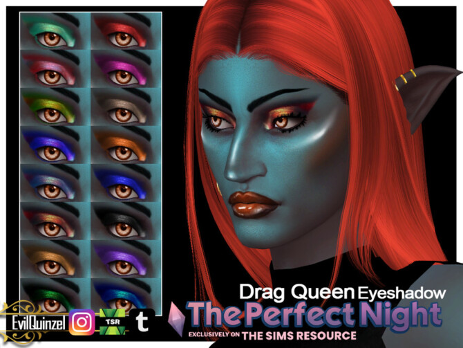 Drag Queen Eyeshadow by EvilQuinzel at TSR