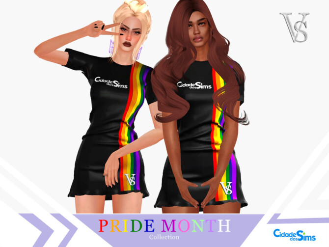 Dress I Pride Month Collection 2021 Cidade dos Sims at TSR