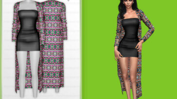 Dress With Long Cardigan MC282 by mermaladesimtr at TSR