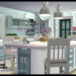 Duck Egg Blue Farmhouse Kitchen by seimar8 at TSR