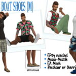 EP04 BOAT SHOES (M) at Sims4Sue