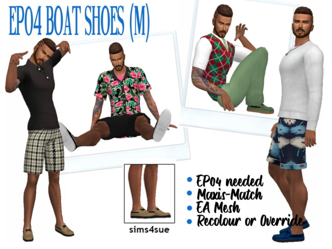 EP04 BOAT SHOES (M) at Sims4Sue