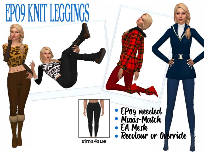 EP09 KNIT LEGGINGS at Sims4Sue